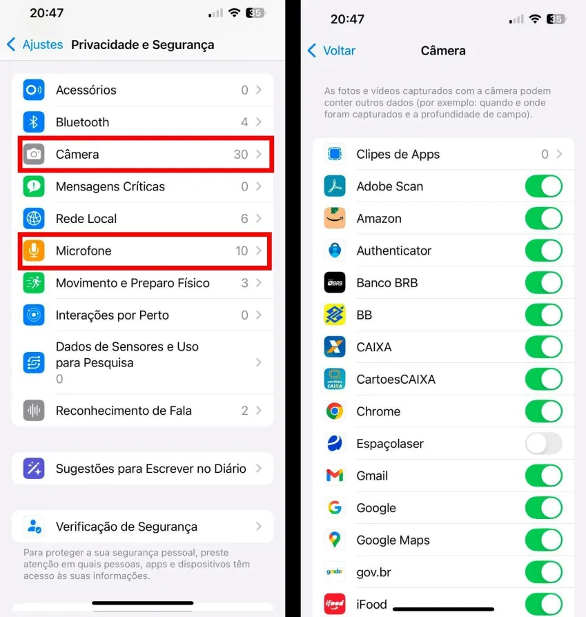 Ponto verde ou laranja no iPhone: o que significam os alertas de privacidade Ponto verde ou laranja no iPhone: o que significam os alertas de privacidade