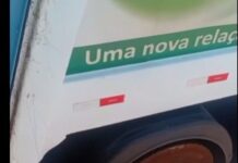 Vídeo mostra caminhão da coleta de lixo de Iguatemi atolado em buraco na via