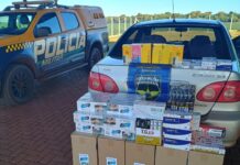 Testosterona, remédios para emagrecer, cigarros e celulares são apreendidos na MS-162