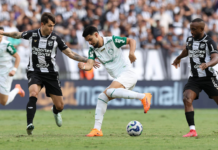 Ceará perde para o Palmeiras e é rebaixado para a Série B do Brasileirão