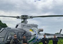 Com auxílio de aeronave, apreende carga de maconha às margens do rio Paraguai