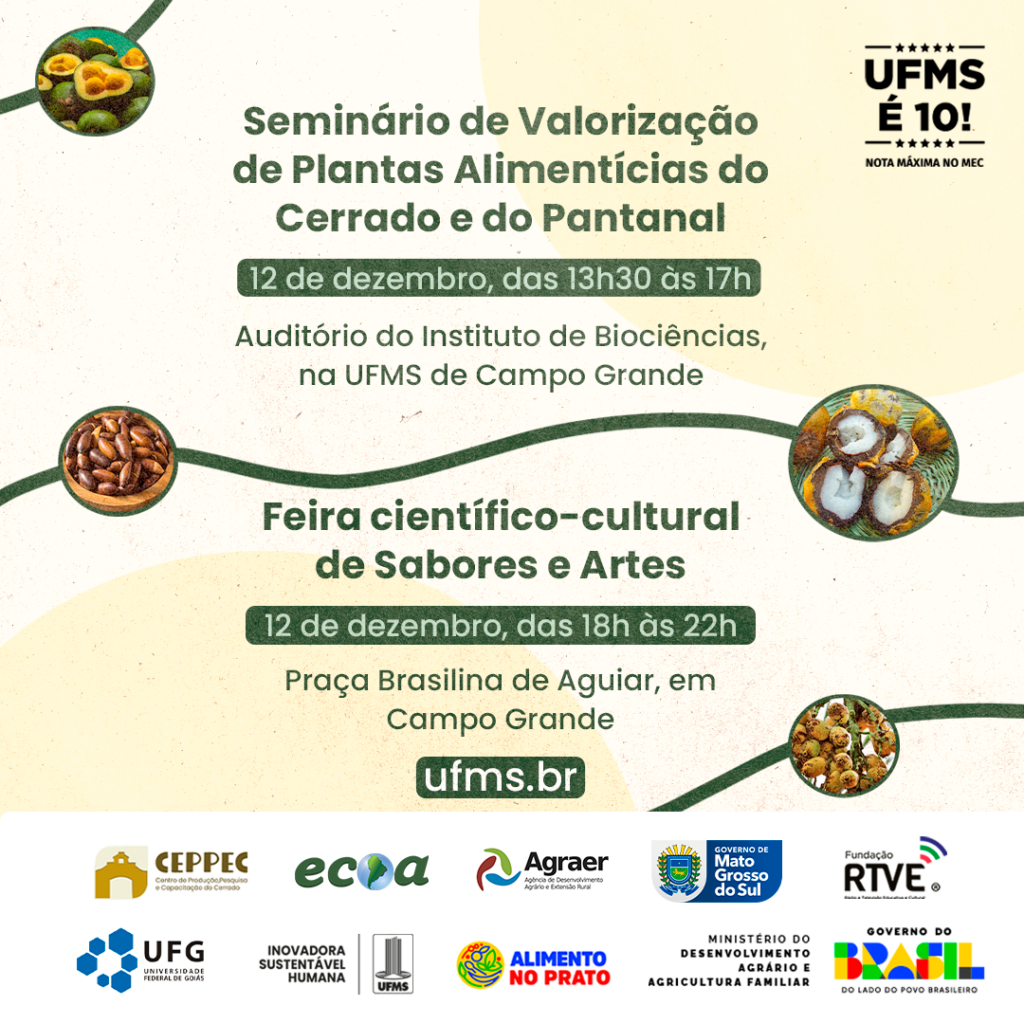 Seminário e feira valorizam as plantas alimentícias nativas do Cerrado e Pantanal