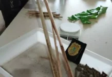 Mulher é flagrada tentando entrar em presídio com drogas no cabo da vassoura