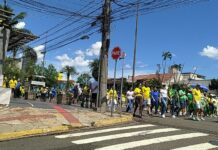 Cerca de 300 pessoas participam de caminhada por “liberdade” em Campo Grande