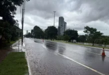 Chuva forte atinge Campo Grande e deixa a capital em alerta neste domingo