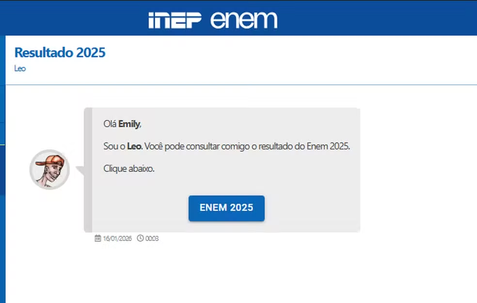Resultado do Enem 2025 já está disponível para consulta na Página do Participante