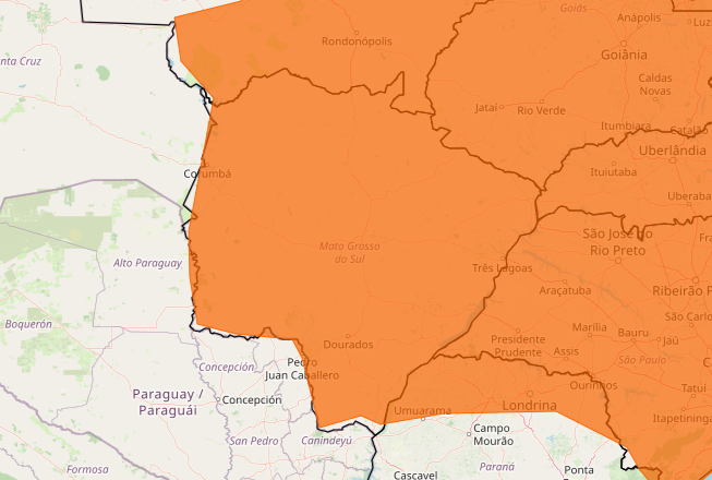 Semana começa com tempo fechado e risco de temporais em MS
