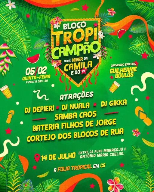 Bloquinho para festejar aniversário de deputada fecha a Rua 14 de Julho nessa quinta-feira