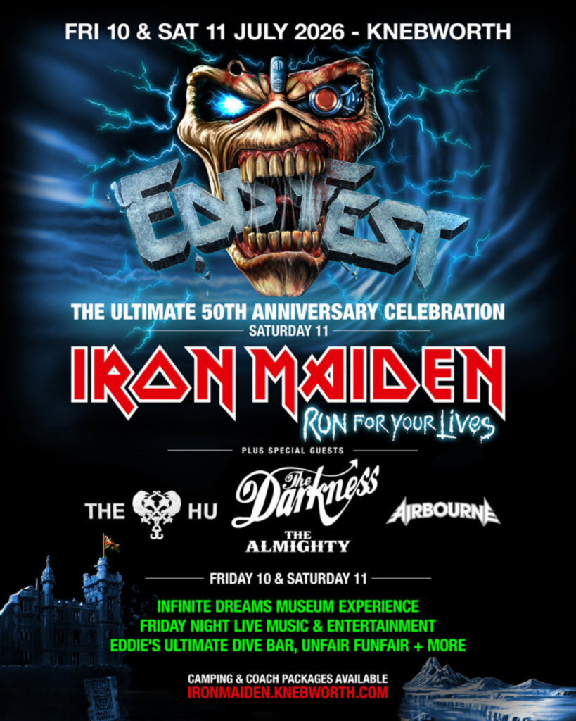 Iron Maiden anuncia EDDFEST para celebrar 50 anos de história