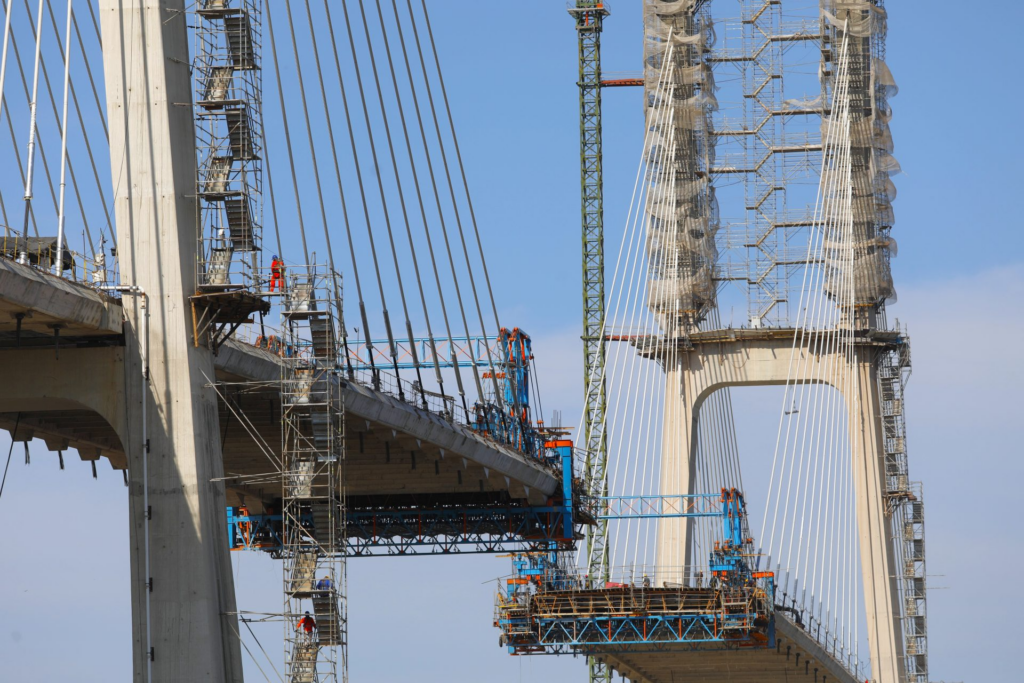 Ponte da Rota Bioceânica entra na fase final e deve ser concluída em maio Ponte da Rota Bioceânica entra na fase final e deve ser concluída em maio