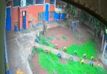 Vídeo: ladrão invade escola infantil de Dourados, furta tapete e ainda caga no pátio