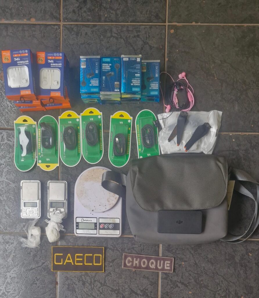 Gaeco faz operação contra esquema de envio de drogas e celulares para presídio