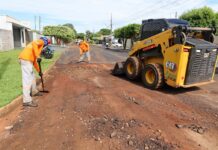 Dourados avança com operação tapa-buracos no Jardim Maracanã e mais 4 bairros