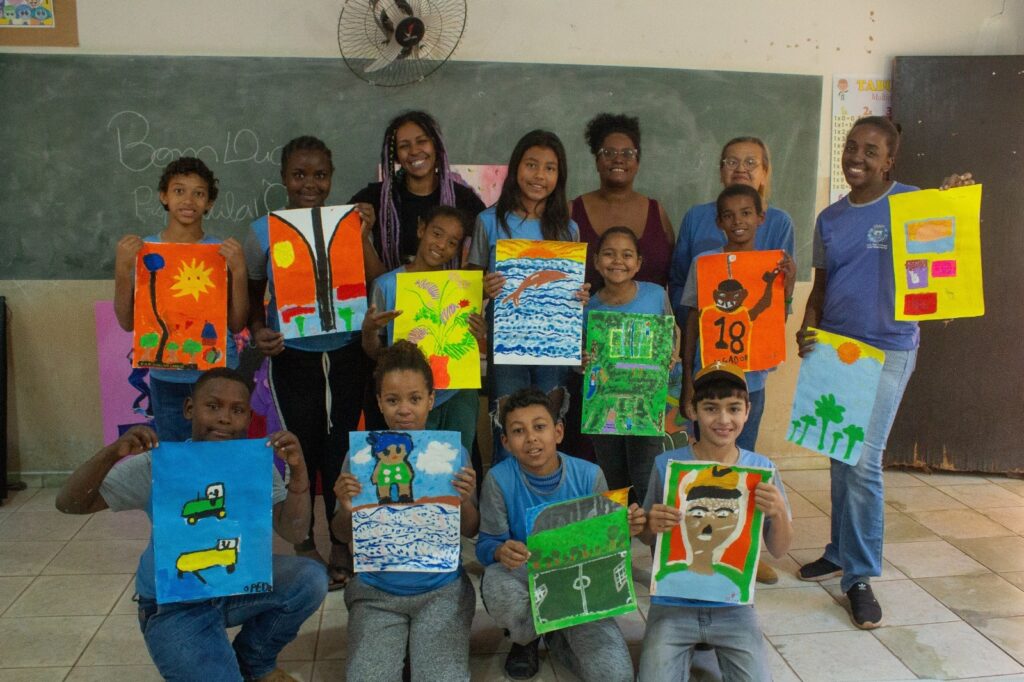 Arte, identidade e pertencimento marcam oficinas do projeto Reafirmando Territórios na Comunidade Quilombola Chácara Buriti