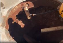 Vídeo: idoso de 79 anos é resgatado ao cair em fossa com 18 metros de profundidade