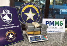 Fiscalização na fronteira com a Bolívia apreende drogas e carga irregular em ônibus interestadual