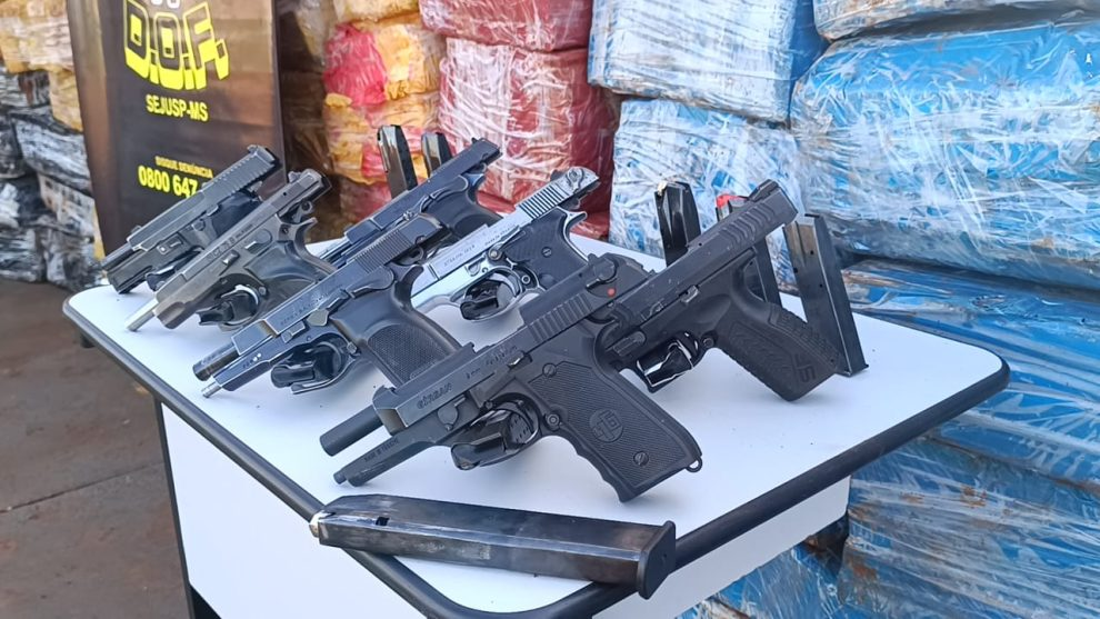 Operação do DOF retira 5 toneladas de maconha e arsenal de circulação em MS