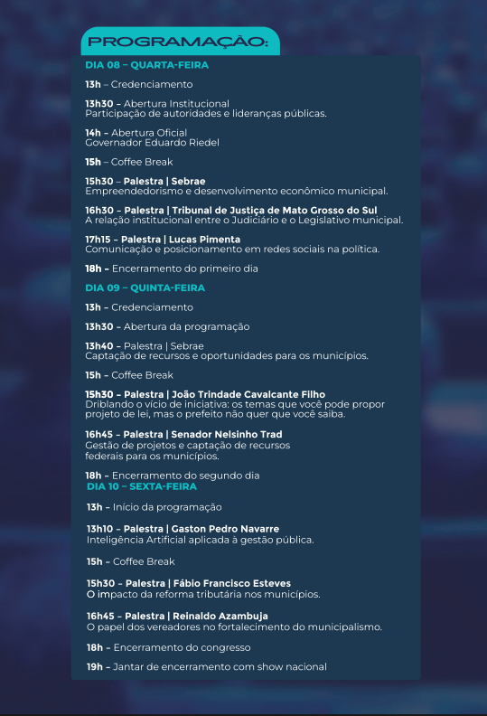 'UCVMS Summit – Edição Conecta' acontece em abril na Capital; veja a programação! 'UCVMS Summit – Edição Conecta' acontece em abril na Capital; veja a programação!