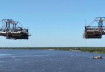 Ponte da Rota Bioceânica entra na fase final e terá ‘beijo das aduelas’ no final de maio