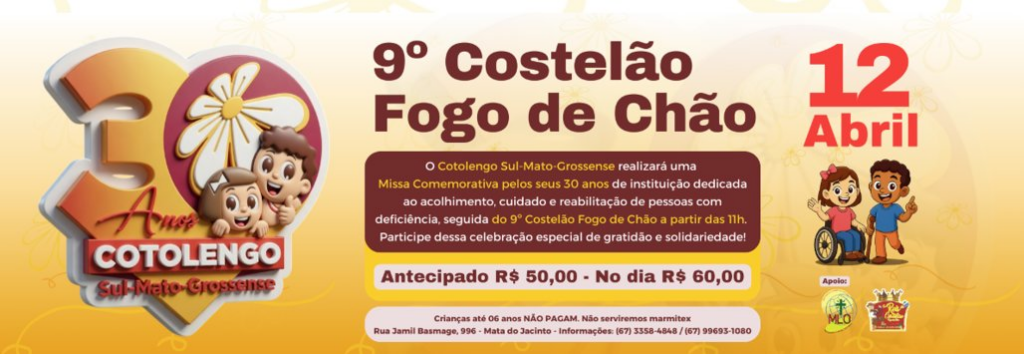 PcD: Em nome do Cotolengo, padre agradece ALEMS e convida para costelão beneficente