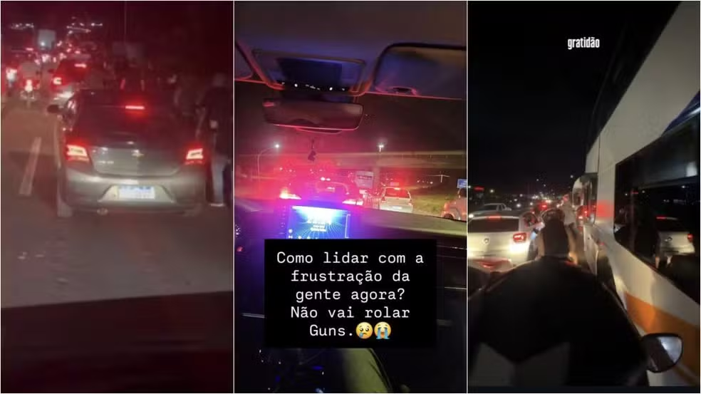 Público leva mais de 5 horas para sair após show do Guns N’ Roses