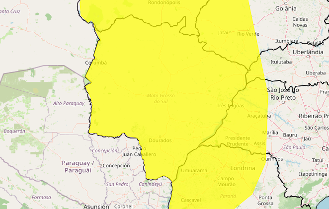Sob alerta e com céu carregado, Campo Grande registra chuva em alguns bairros Sob alerta e com céu carregado, Campo Grande registra chuva em alguns bairros