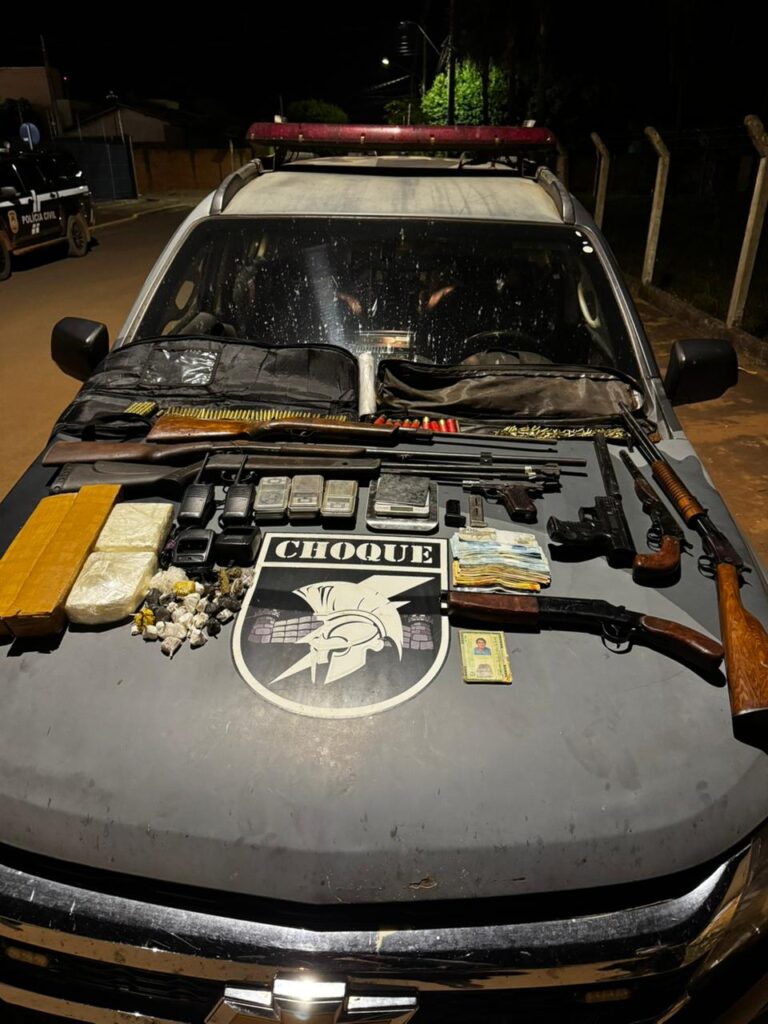 Vídeo: homem é preso guardando arsenal em Aparecida do Taboado