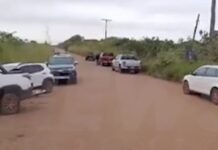 Moradores protestam por trevo e redutores de velocidade na MS-060