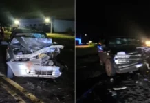 Colisão frontal na BR-463 deixa um morto e cinco feridos em Dourados