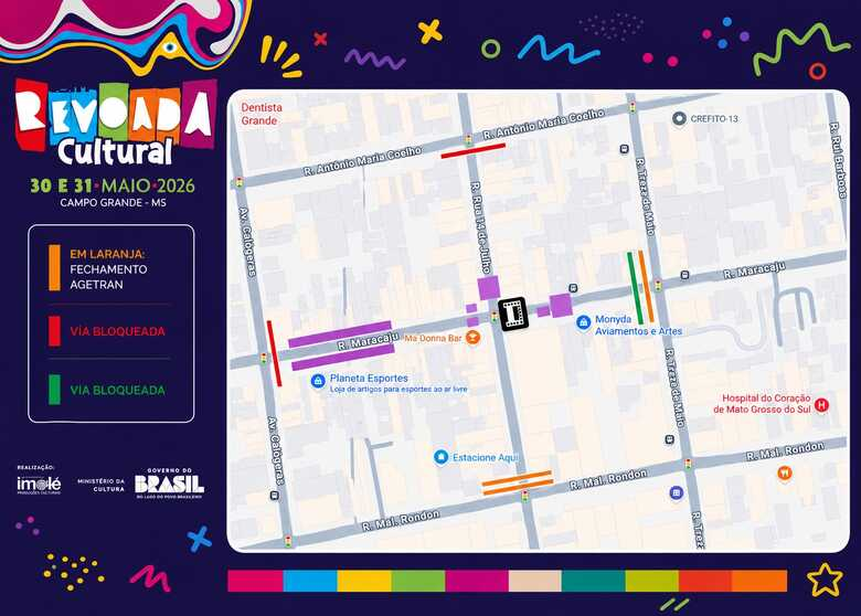 Revoada Cultural reúne shows, cultura urbana e feira gastronômica na Capital Revoada Cultural reúne shows, cultura urbana e feira gastronômica na Capital