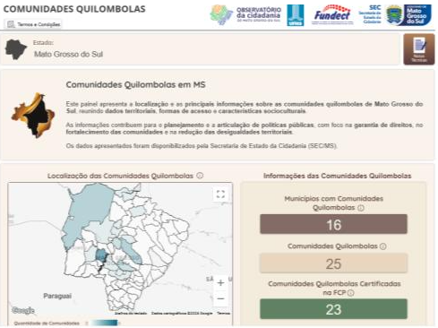 MS tem 2,5 mil quilombolas distribuídos em 21 municípios, aponta levantamento
