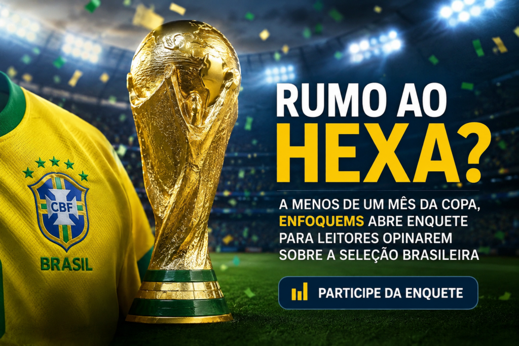 A menos de um mês da Copa, EnfoqueMS quer saber: Brasil será hexacampeão?