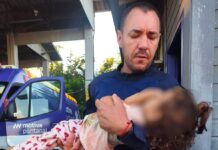 Guarda Civil presta socorro e salva criança de 2 anos com convulsão em Anhanduí