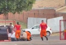 Vídeo: criança de 2 anos é salva pelos bombeiros após ficar engasgada em Aquidauana