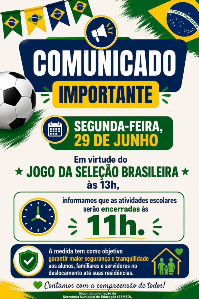 Por conta da Copa, expediente na segunda-feira será de meio período no serviço público da Capital
