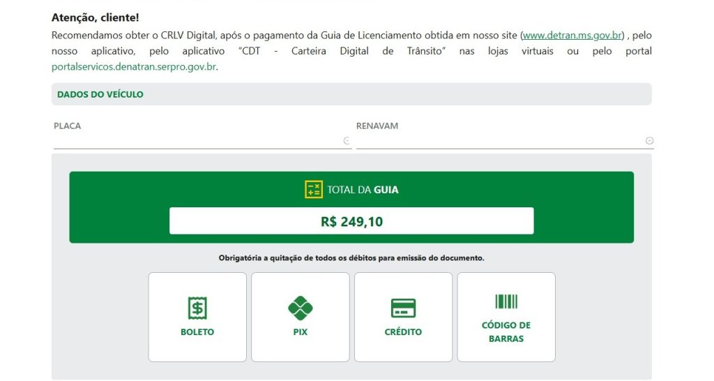 Prazo para placas finais 1, 2 e 3 termina em junho; mais de 155 mil já anteciparam pagamento