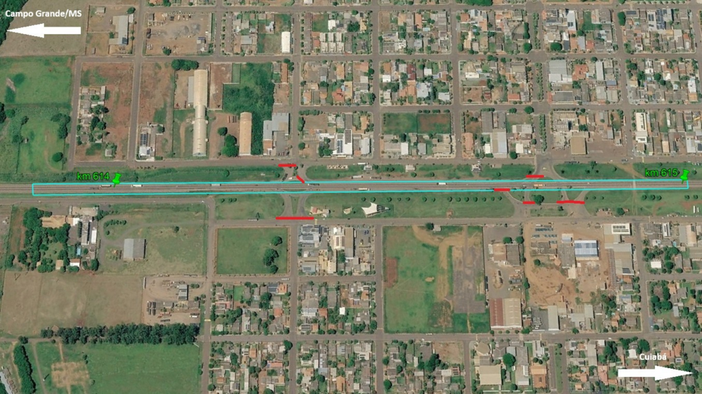 Obras na BR-163 alteram trânsito em São Gabriel do Oeste a partir desta quarta-feira Obras na BR-163 alteram trânsito em São Gabriel do Oeste a partir desta quarta-feira