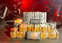 Mulher é presa com 60 kg de cocaína escondidos em sacos de reciclagem