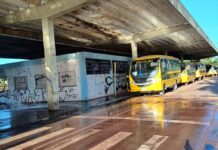 Prefeitura de Corumbá realiza vistoria semestral nos veículos do transporte escolar da REME