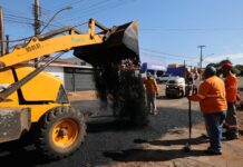 Obras de recuperação de asfalto deteriorado avançam e chegam à Rua General Osório