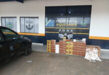 Veículo furtado é recuperado na MS‑164 carregado de mercadorias contrabandeadas