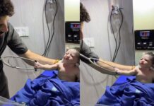 Vídeo fofo mostra bebê “espertão” segurando estetoscópio de médico logo ao nascer