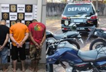 Trio investigado por furtos e roubos de motocicletas é preso em operação da Polícia Civil