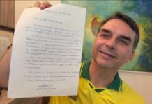 Em carta, Bolsonaro chama Flávio de “porta-voz” e reforça apoio ao Planalto