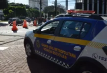 Obra interdita parcialmente trecho da Avenida Hiroshima nesta segunda-feira