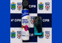 Suspeito de pichações com símbolos de facção é preso após perseguição