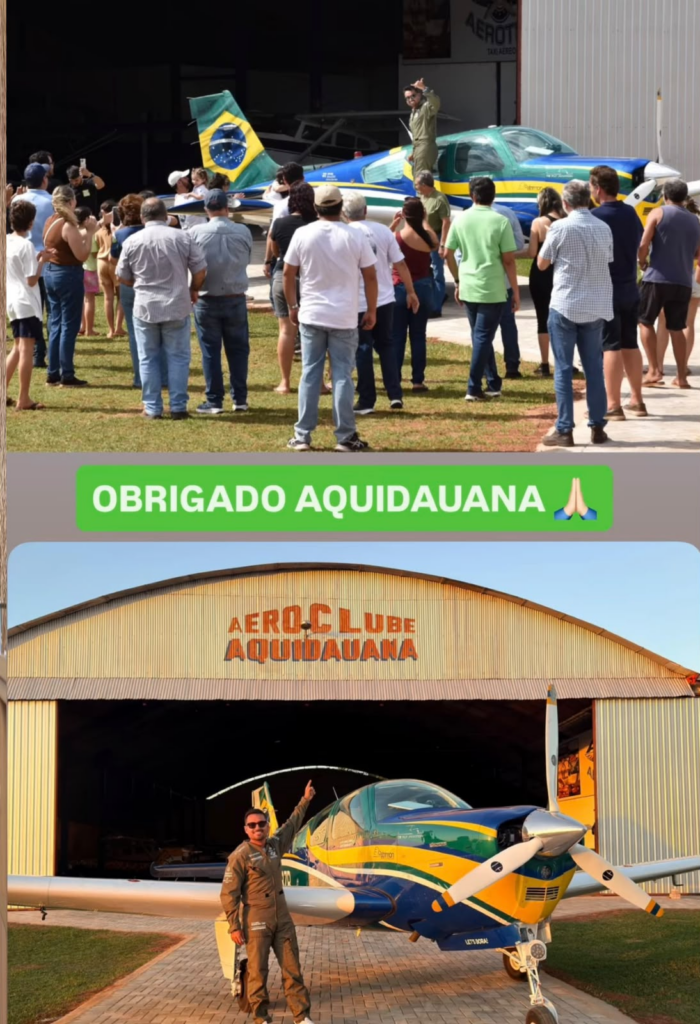 Sul-mato-grossense parte para dar a volta ao mundo em avião monomotor; veja o roteiro Sul-mato-grossense parte para dar a volta ao mundo em avião monomotor; veja o roteiro