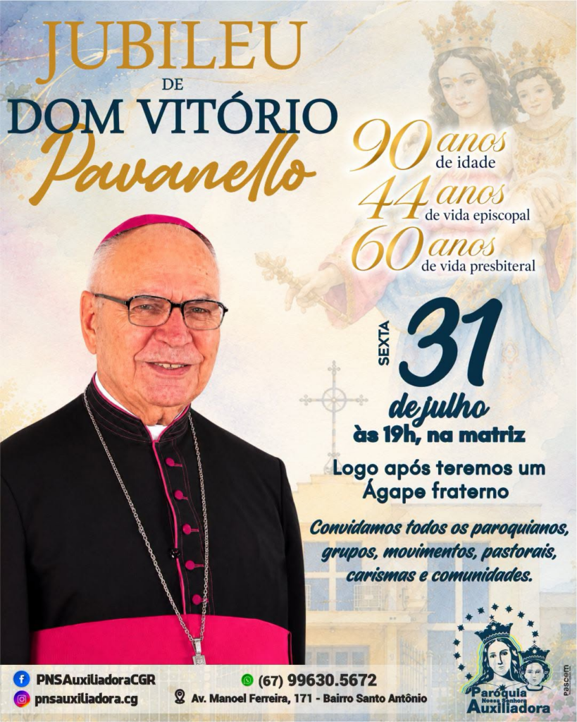 Paróquia da Capital celebra os 90 anos de Dom Vitório Pavanello com missa especial Paróquia da Capital celebra os 90 anos de Dom Vitório Pavanello com missa especial