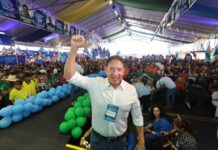 Ovacionado, Gerson Claro reforça protagonismo em convenção que oficializou chapa governista em MS