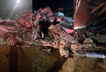 Hilux capota e fica destruída; motorista embriagado xinga policiais e assedia militar